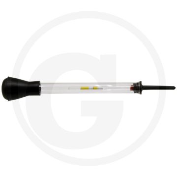 Antivriestester – Glascilinder met temperatuurcorrectie, lengte 360 mm, volume 40 ml