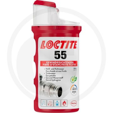Loctite / Teroson LOCTITE® 55 schroefdraadafdichting – wit, 160 m, tot 150°C, gas & drinkwater
