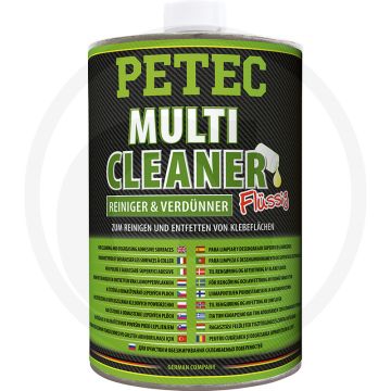 PETEC Verbindungstechnik Multi Cleaner, vloeibaar – Transparant, 1000 ml fles, residuvrij