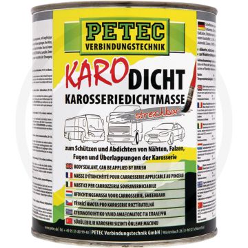 PETEC Verbindungstechnik Carrosserieafdichtkit Grijs 1 L Snelle uitharding, overschilderbaar