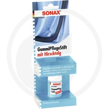SONAX Rubberonderhoud-stift – Bevat vaseline & hertenvet, voorkomt vastvriezen, inhoud 1 stift