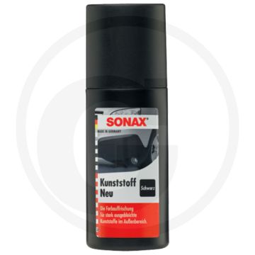 SONAX Kunststof nieuw - Zwarte lak op waterbasis, 100 ml