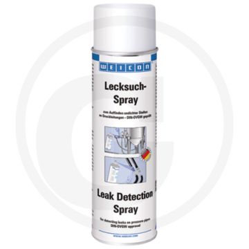 WEICON Lekdetectiespray 400 ml spuitbus, bijna reukloos, temperatuurbestendig 0–50°C