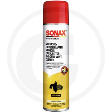 SONAX Carburateur + Gasklepreiniger 400 ml – Hoogwaardig oplosmiddel voor motoronderdelen