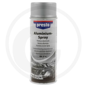 Presto Aluminiumspray 400 ml spuitbus, hittebestendig tot +600°C