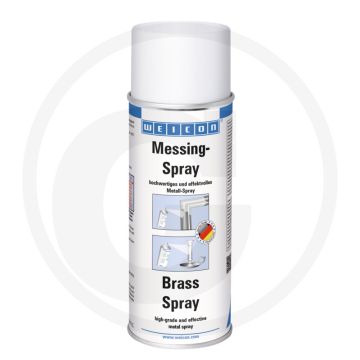 WEICON messingspray 400 ml spuitbus, messing-metallic, binnen & buiten toepasbaar