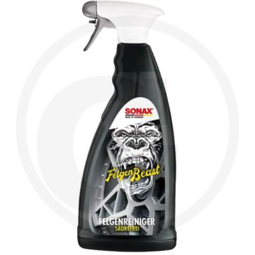 SONAX Felgenbeast 1L – Zuurvrije velgenreiniger voor staal, lichtmetaal en TPMS-veilig