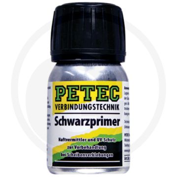 PETEC Verbindungstechnik Primer, zwart – Hechtlaag voor ruitverlijming, inhoud 30 ml