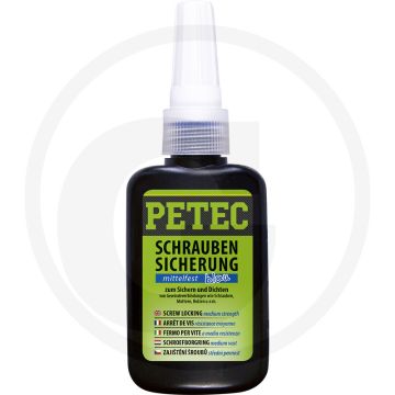 PETEC Verbindungstechnik Schroefdraadborgmiddel - middelsterk, blauw, 250 g, tot M36