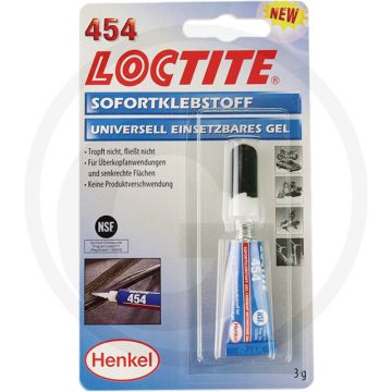 Loctite / Teroson LOCTITE® 454 secondelijm – gelvormig, 3 g tube, universeel toepasbaar