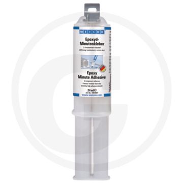 WEICON Epoxy-minutenlijm – 24 ml, 2-componenten, transparant, uitharding 3–4 min