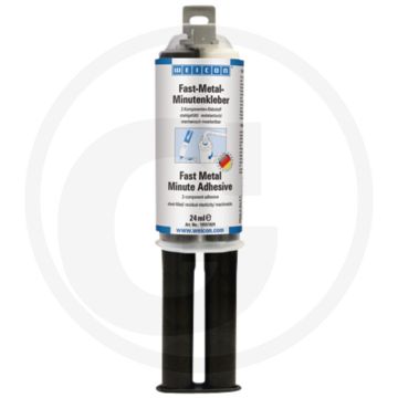 WEICON Fast-Metal minutenlijm – 24 ml, staalgevuld epoxy, uitharding 40 min, grijs