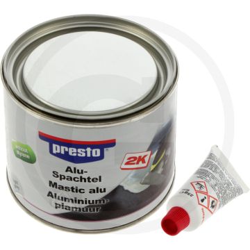 Presto Aluminium plamuur "styreenvrij” – 2-componenten, 1.000 g