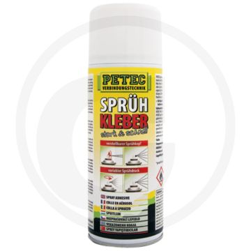 PETEC Verbindungstechnik Spuitlijm 400 ml spuitbus – hoge kleefkracht, droogtijd 3 min