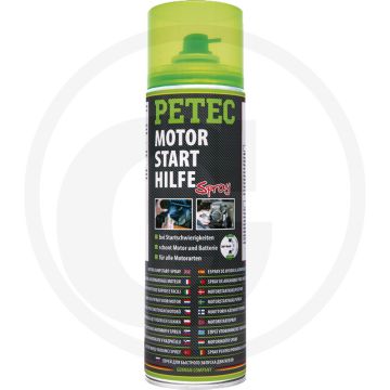 PETEC Verbindungstechnik Starthulpspray 500 ml spuitbus – Voor alle motortypen