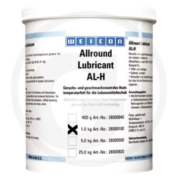 WEICON Hoogwaardig vet AL-H 1kg (Hoge-temperatuurvet, reuk- en smaakloos, NSF-goedkeuring)