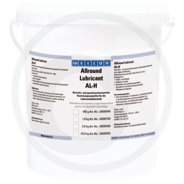 WEICON Hoogwaardig vet AL-H 5kg – hoge temperatuurvet, NSF H1, -40°C tot +160°C