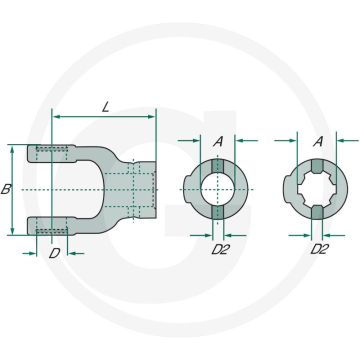 Walterscheid Aansluitgaffel (21.24.144)