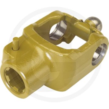 Walterscheid Aansluitgaffel 1 3/8" 6 spline | L 107 mm | D 27 mm | Met drukstift