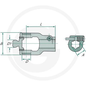 Walterscheid Aansluitgaffel (35,10.510)