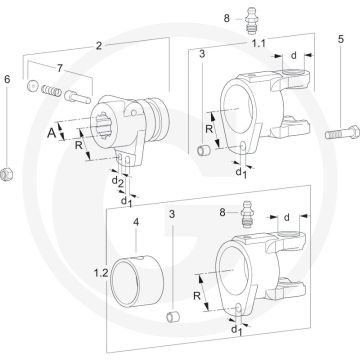 Walterscheid Naaf 1 1/8" (6) STIFT R42 mm