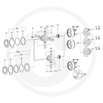 Walterscheid Koppelingshuis (K64/22-24R)
