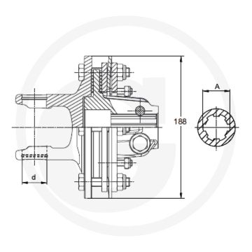 Walterscheid Meenemerschijf (189 x 91 x 40 mm)
