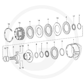 Walterscheid Koppelingshuis (3 x Ø 13 mm)