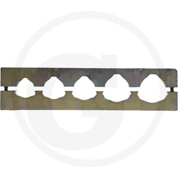 Walterscheid Klemprofiel (voor SW 40  ByPy design, 3 ribben, grootte 5 - 10)