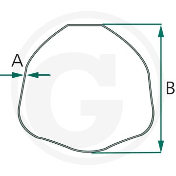 BONDIOLI & PAVESI Profielbuis 1000 mm G7/6–G8 Ø100 mm