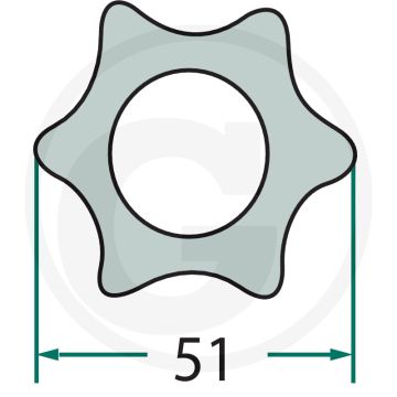 Weasler Profielbuis 1 meter, gecoat (G7b)