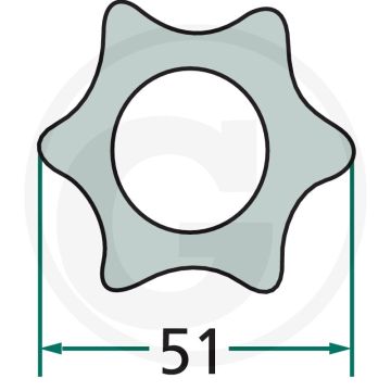 Weasler Profielbuis 1,5 meter, gecoat (G7b)