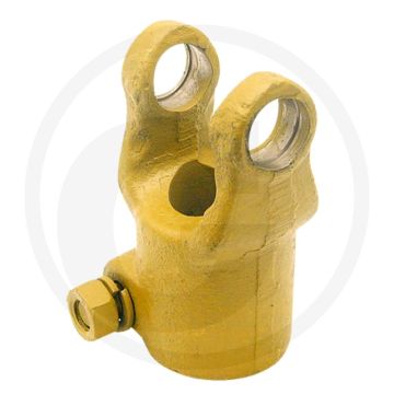 Weasler Naafgaffel (25 mm, groef 8 mm  1 3/8" 6 spline, klembout raakt het profiel niet aan)