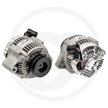 Dynamo 28 volt / 60 A – Poelie Ø92 mm, Stekker met S‑aansluiting, Links 5° inbouwhoek