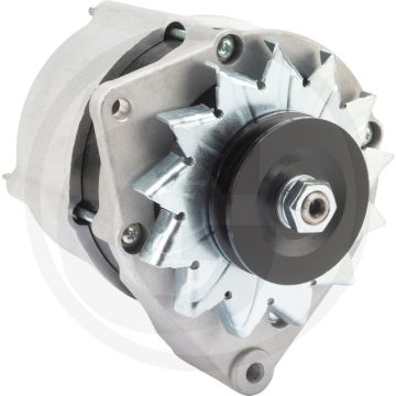 Dynamo 14 volt / 65 A – Bevestiging 56 mm, Inbouwhoek L 60°, Draairichting ↻