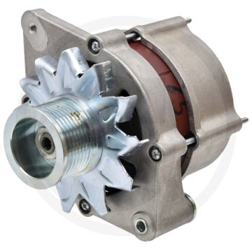 Dynamo 14 V / 65 A – Met W‑aansluiting, Ø63 mm poelie, Rechtsdraaiend