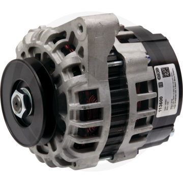 Dynamo 14 V / 90 A – Poelie Ø82,5 mm, L55°, Draairichting ↻, Interne regelaar