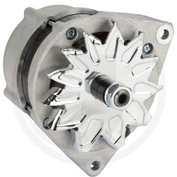 Dynamo 14 V / 120 A – Stofdicht, aansluiting B+ (M8), D+, W (6,3 mm)