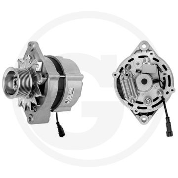 MAHLE Dynamo 14 volt / 120A – Met Powerbandpoelie (8 ribben), ↻ draairichting, met stofkap