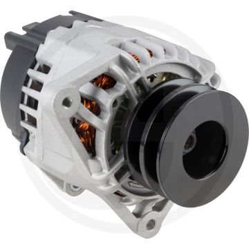 Dynamo 14 volt 85A – Met V-snaarpoelie, poelie Ø74 mm, breedte riem 13 mm