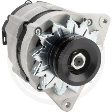 Dynamo 14 volt 65A – Met V-snaarpoelie, stofdicht, flensmaat 82 mm