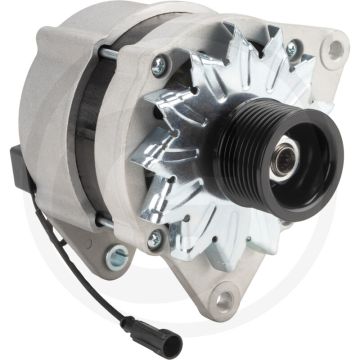 Dynamo 14 volt 100 A – 8-rillig poelie Ø55 mm, stofdicht, ↻ draairichting