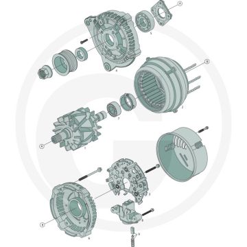 BOSCH Stator - Afb. nr. 2