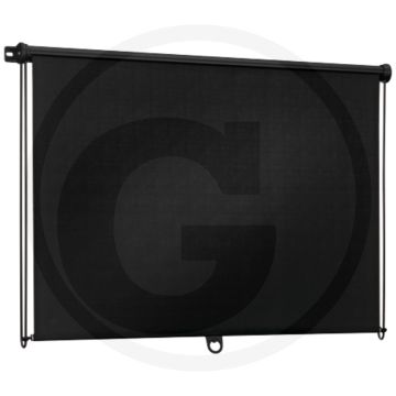 Rolzonwering met geleidebeugels Transparant 600x600 mm