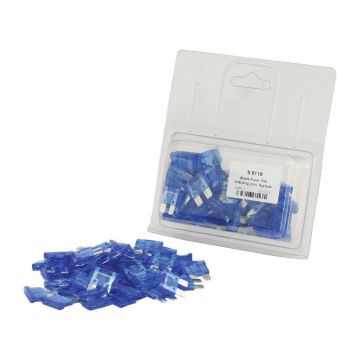 STEEKZEKERING 15 AMP BLAUW (50)