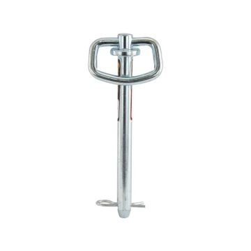 Goupille d'attelage avec pince, goupille Ø16mm, longueur utile : 162mm.