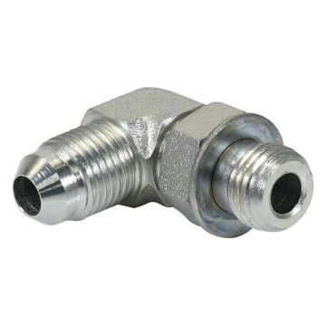 Hydraulisch verloopstuk 1/2'' JIC Man x 1/2'' UNF Man 90° Instelbare knie koppeling