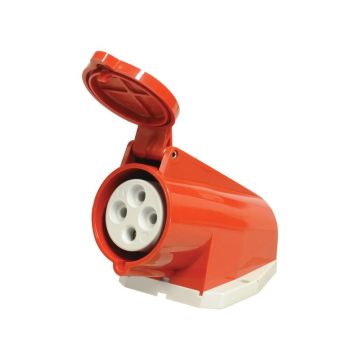 3 Phase Electrical Wall Mounted Socket, 32 Ampère