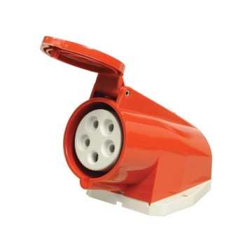 3 Phase Electrical Wall Mounted Socket, 32 Ampère