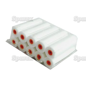 RESERVE-LAKROLLER 10cm. RECHT (10 ST)